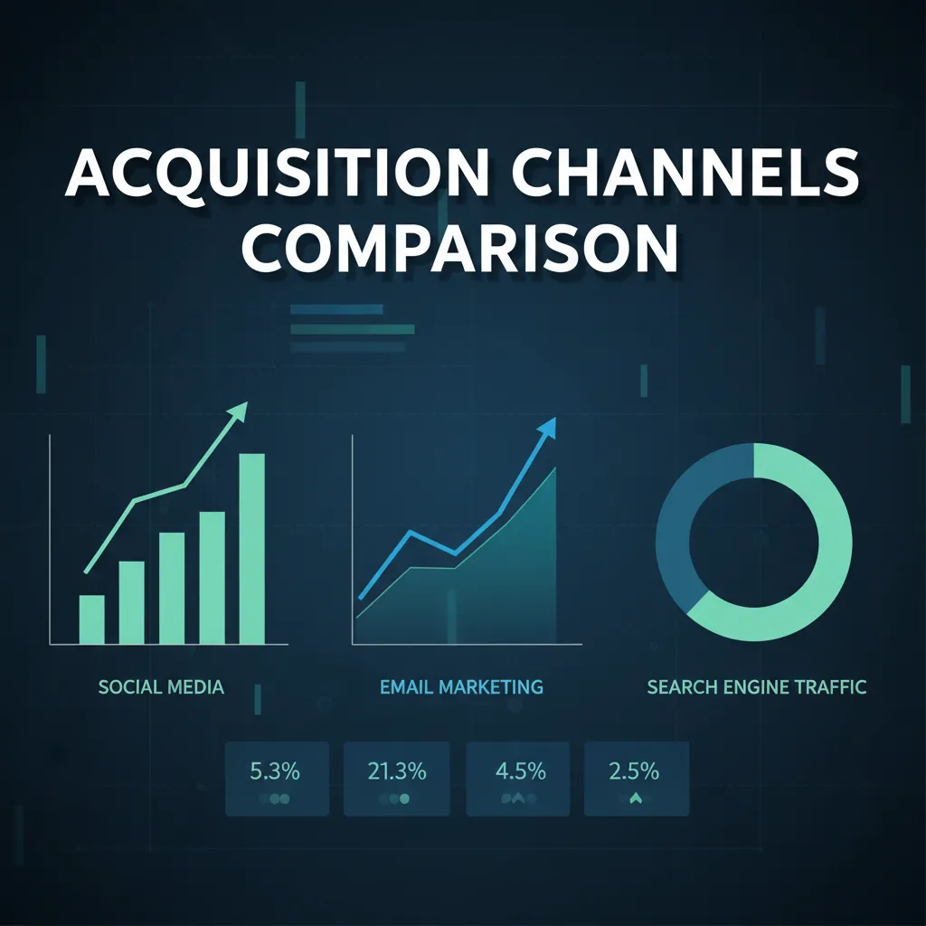 Acquisition channels comparison chart