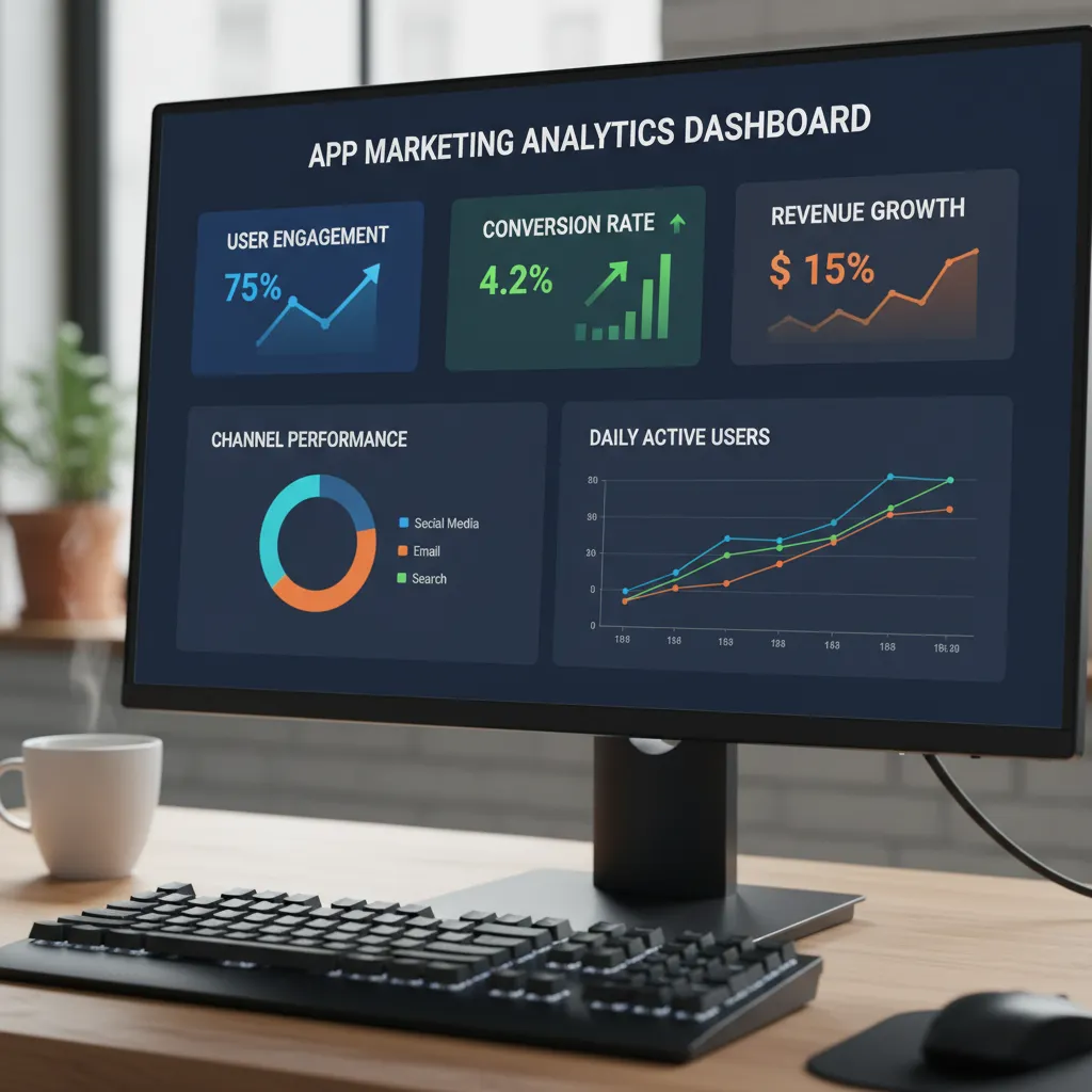 App marketing analytics dashboard