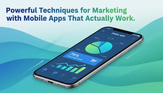 Mobile app marketing strategies illustration