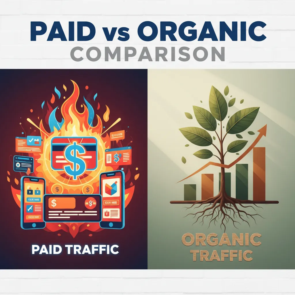 Paid vs organic comparison