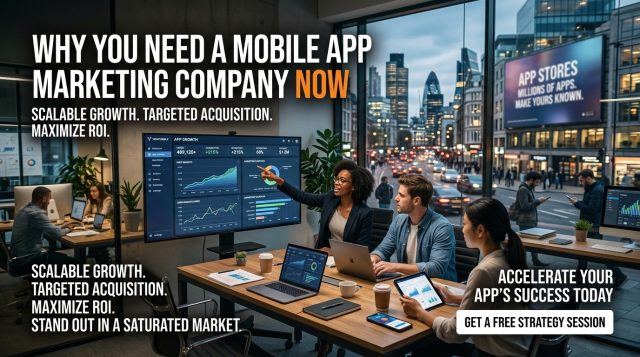Why You Need a Mobile App Marketing Company Now